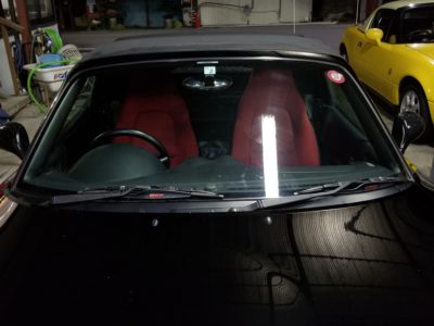 デモカー９６３号イメチェン！　メッキワイパー装着。