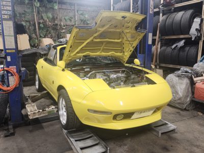 ＮＡロードスター　スタビライザー＆リンク交換