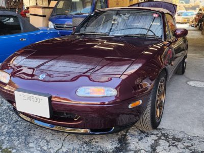 ＮＡロードスター　ダックテール&プロテクション取付作業　➀