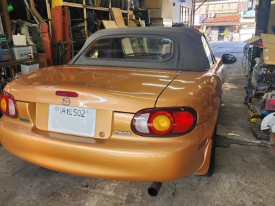 ＮＢロードスター　幌交換とその他修理 ➀