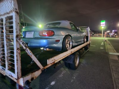 ＮＢロードスター　追突被害事故・・・修理　➀