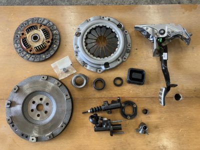 ＮＣロードスター　クラッチ交換　②　ｺﾝﾄﾛｰﾙﾛｯﾄﾞｴﾝﾄﾞ変更