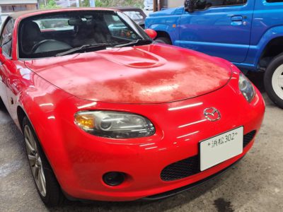 ＮＣロードスター　幌スクリーン脱落・幌交換　①