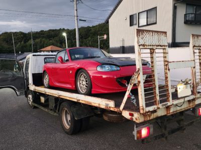 ＮＢロードスター　走行中エンスト走行不能　修理