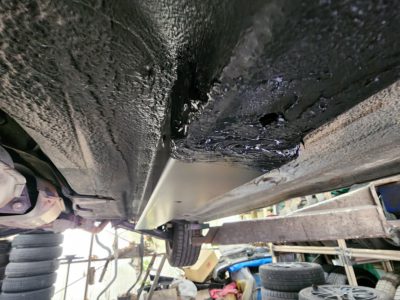 ＮＡロードスター　フロアＳＦプロテクション取付　②ラスト