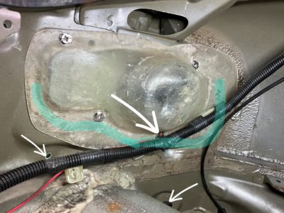 ＮＡロードスター　雨漏れとオーバーヒート修理③