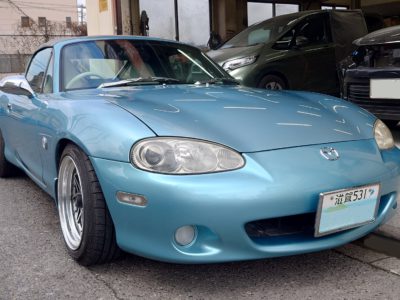 ＮＢロードスター　メッキワイパー＆ダックテールの装着とご感想。